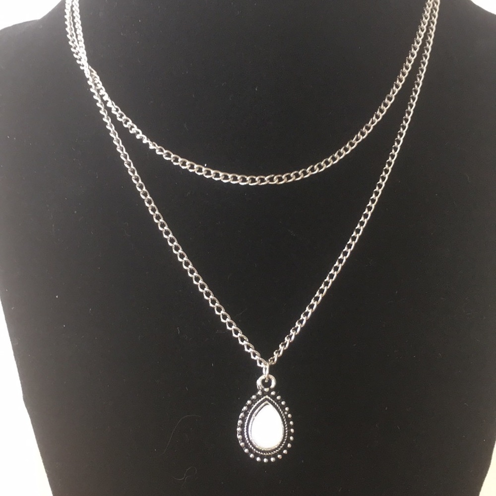 Vintage Layered Water Drop Necklace - Picture 2 of 6